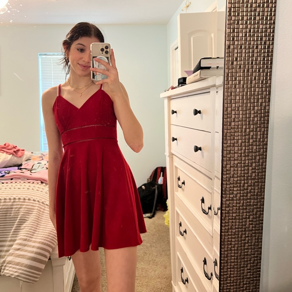 XS red dress!